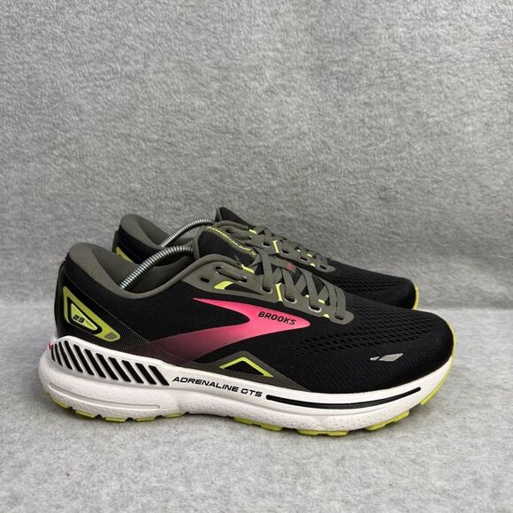 Brooks Shoes Women Size 10.5 Adrenaline GTS 23 Black Running Sneaker 1203811B037 - Picture 4 of 10